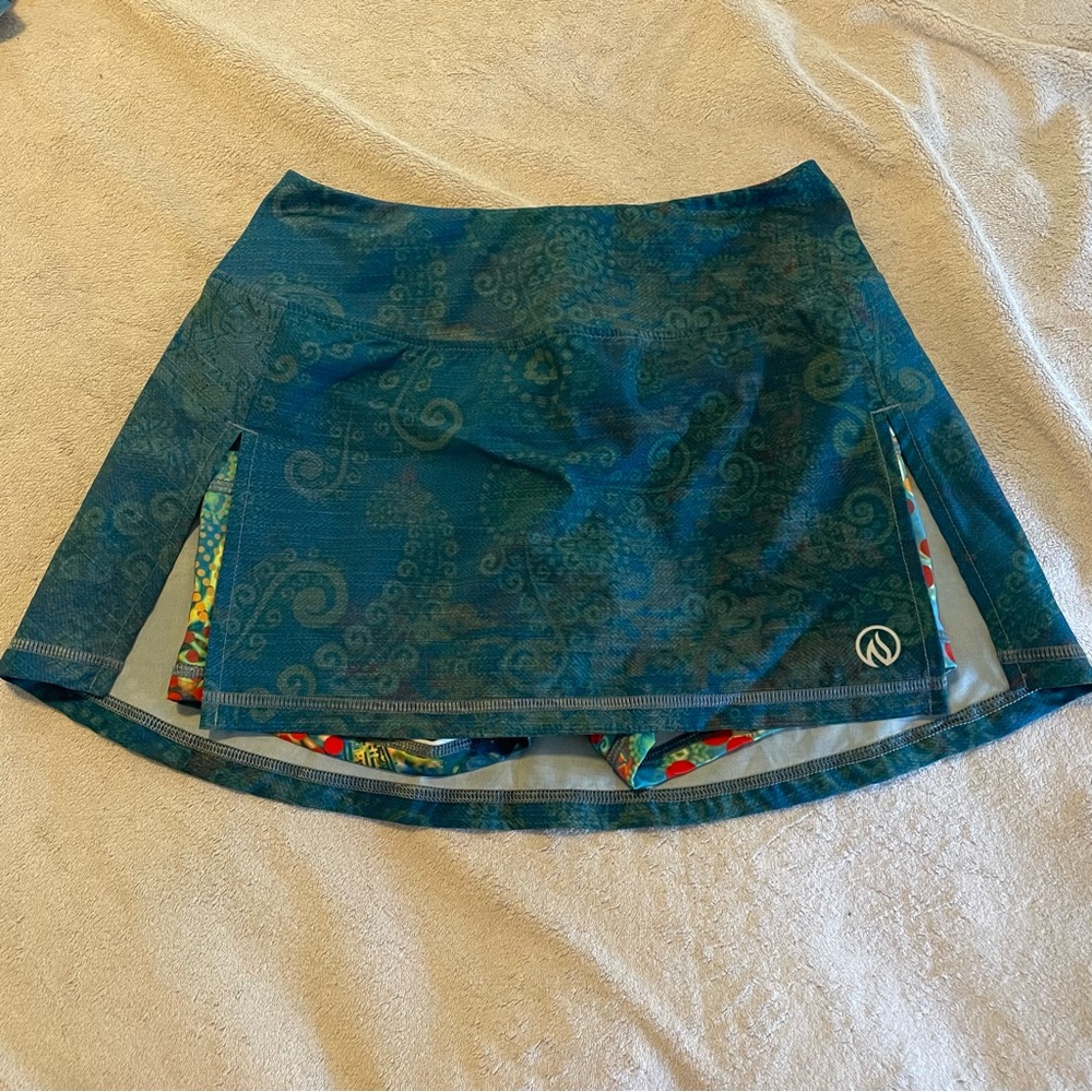 INKnBURN Turquoise Paisley skirt